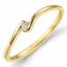 Diamant ring i 9 karat gull 0,02 ct