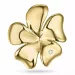 Blomst diamant anheng i 9 karat gull 0,01 ct