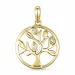 livets tre diamant anheng i 9 karat gull 0,02 ct