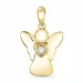 engel diamant anheng i 9 karat gull 0,02 ct