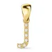 bokstav j diamant anheng i 9 karat gull 0,04 ct