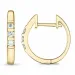 15 mm diamant creol i 9 karat gull med diamant