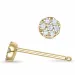 diamantøredobb i 9 karat gull med diamant 