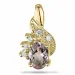 Morganit diamantanheng i 9 karat gull 0,04 ct 0,42 ct