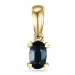 safir anheng i 9 karat gull 0,35 ct