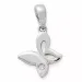 Sommerfugl diamantanheng i 9 karat gull 0,01 ct
