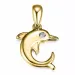 delfin diamantanheng i 9 karat gull 0,01 ct