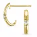 diamant creol i 9 karat gull med diamant