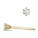 2 x 0,06 ct diamant solitaireørepynt i 9 karat gull med diamant 