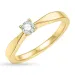 diamant solitairering i 14 karat gull 0,20 ct