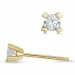 2 x 0,15 ct kampanje - diamant solitaireørepynt i 14 karat gull med diamant