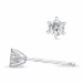 2 x 0,13 ct kampanje - diamant ørestikker i 14 karat hvitt gull med diamant