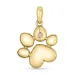 pote diamant anheng i 9 karat gull 0,01 ct