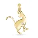 katt diamant anheng i 9 karat gull 0,01 ct