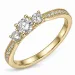 lab grown diamant ring i 9 karat gull 0,30 ct 0,31 ct