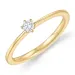 0,10 ct lab grown diamant solitairering i 9 karat gull 0,10 ct