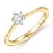 0,30 ct lab grown diamant solitairering i 9 karat gull 0,30 ct