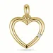 hjerte lab grown diamant anheng i 9 karat gull 0,01 ct