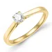 0,30 ct lab grown diamant solitairering i 9 karat gull 0,30 ct