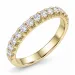 lab grown diamant alliansering i 9 karat gull 0,50 ct