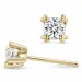 2 x 0,20 ct lab grown diamant solitaireørepynt i 9 karat gull med lab grown diamant 