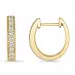 14 mm creol i 9 karat gull med lab grown diamant 