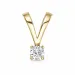 0,10 ct lab grown diamant solitaireanheng i 9 karat gull 0,10 ct