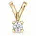 0,20 ct lab grown diamant solitaireanheng i 9 karat gull 0,20 ct
