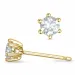 2 x 0,20 ct lab grown diamant solitaireørepynt i 9 karat gull med lab grown diamant 