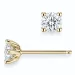 2 x 0,20 ct lab grown diamant solitaireørepynt i 9 karat gull med lab grown diamant (CVD) 