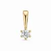 0,05 ct lab grown diamant solitaireanheng i 9 karat gull 0,05 ct