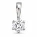 0,20 ct lab grown diamant solitaireanheng i 9 karat hvitt gull 0,20 ct