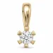 0,20 ct lab grown diamant solitaireanheng i 9 karat gull 0,20 ct