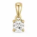 0,20 ct lab grown diamant solitaireanheng i 9 karat gull 0,20 ct