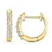 13 mm creol i 9 karat gull med lab grown diamant 