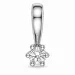0,05 ct lab grown diamant solitaireanheng i 9 karat hvitt gull 0,05 ct