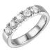 lab grown diamant alliansering i 14 karat hvitt gull 5 x 0,20 ct