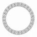rundt lab grown diamant anheng i 14 karat hvitt gull 0,53 ct