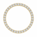 rundt lab grown diamant anheng i 14 karat gull 1,03 ct