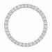 rundt lab grown diamant anheng i 14 karat hvitt gull 1,03 ct