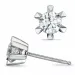 2 x 0,40 ct lab grown diamant ørestikker i 14 karat hvitt gull med lab grown diamant 
