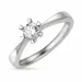 0,30 ct lab grown diamant ring i 14 karat hvitt gull 0,30 ct