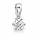 0,30 ct lab grown diamant solitaireanheng i 14 karat hvitt gull 0,30 ct