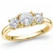 lab grown diamant ring i 14 karat gull 0,50 ct 0,52 ct