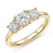 lab grown diamant ring i 14 karat gull 0,50 ct 0,52 ct