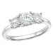 lab grown diamant ring i 14 karat hvitt gull 0,50 ct 0,52 ct