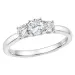 lab grown diamant ring i 14 karat hvitt gull 0,30 ct 0,20 ct