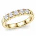 lab grown diamant alliansering i 14 karat gull 5 x 0,20 ct