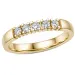 5 x 0,05 ct lab grown diamant alliansering i 14 karat gull 0,25 ct