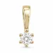 0,20 ct lab grown diamant anheng i 14 karat gull 0,20 ct